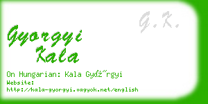 gyorgyi kala business card